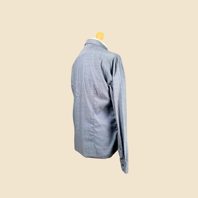 HUGO BOSS blue & white shirt - Size L