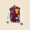 TOMMY HILFIGER Burgundy & White Jeans Jacket - Sizes XXS to S