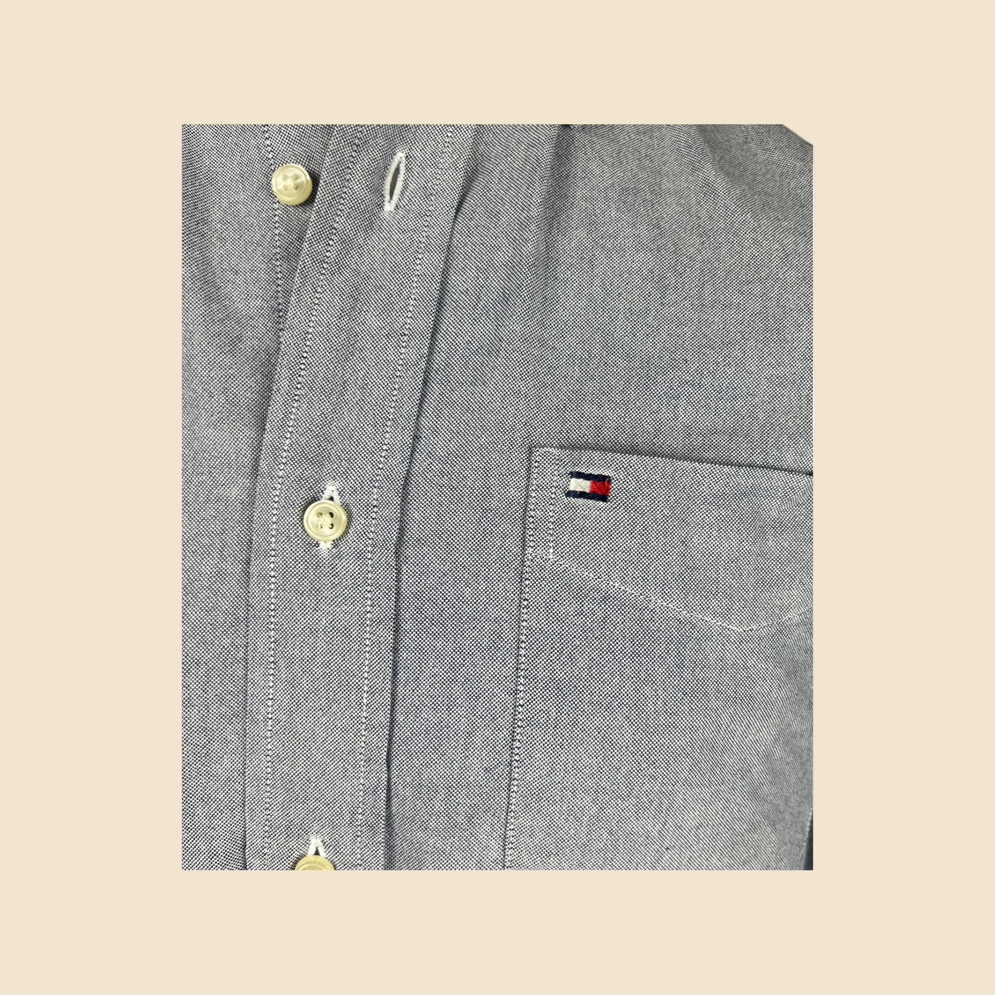 Chemise TOMMY HILFIGER bleu chiné - Taille S