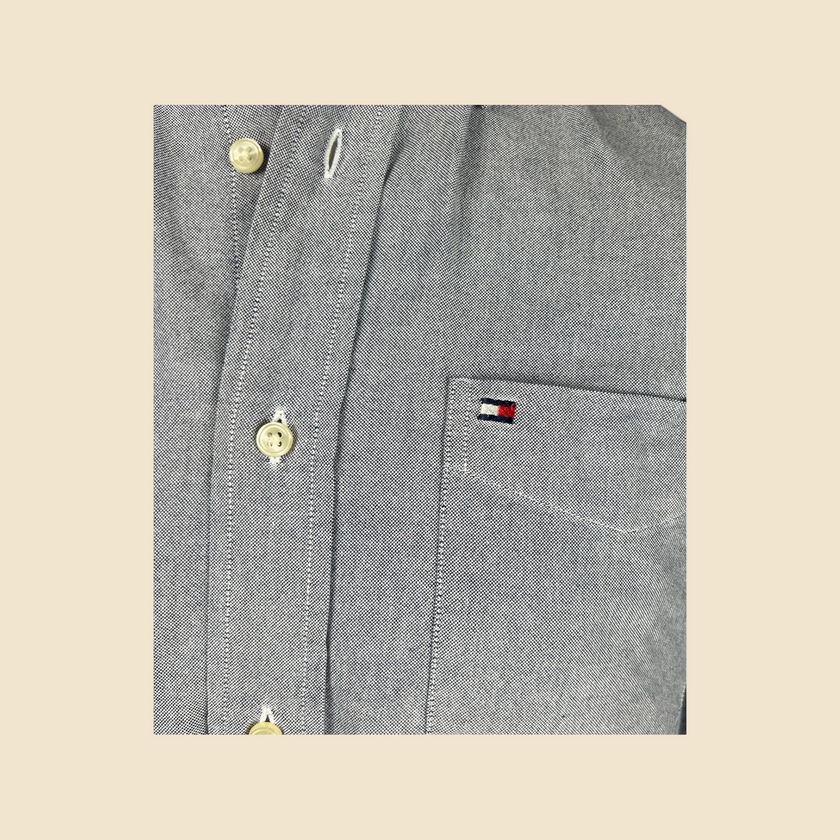 Chemise TOMMY HILFIGER bleu chiné - Taille S
