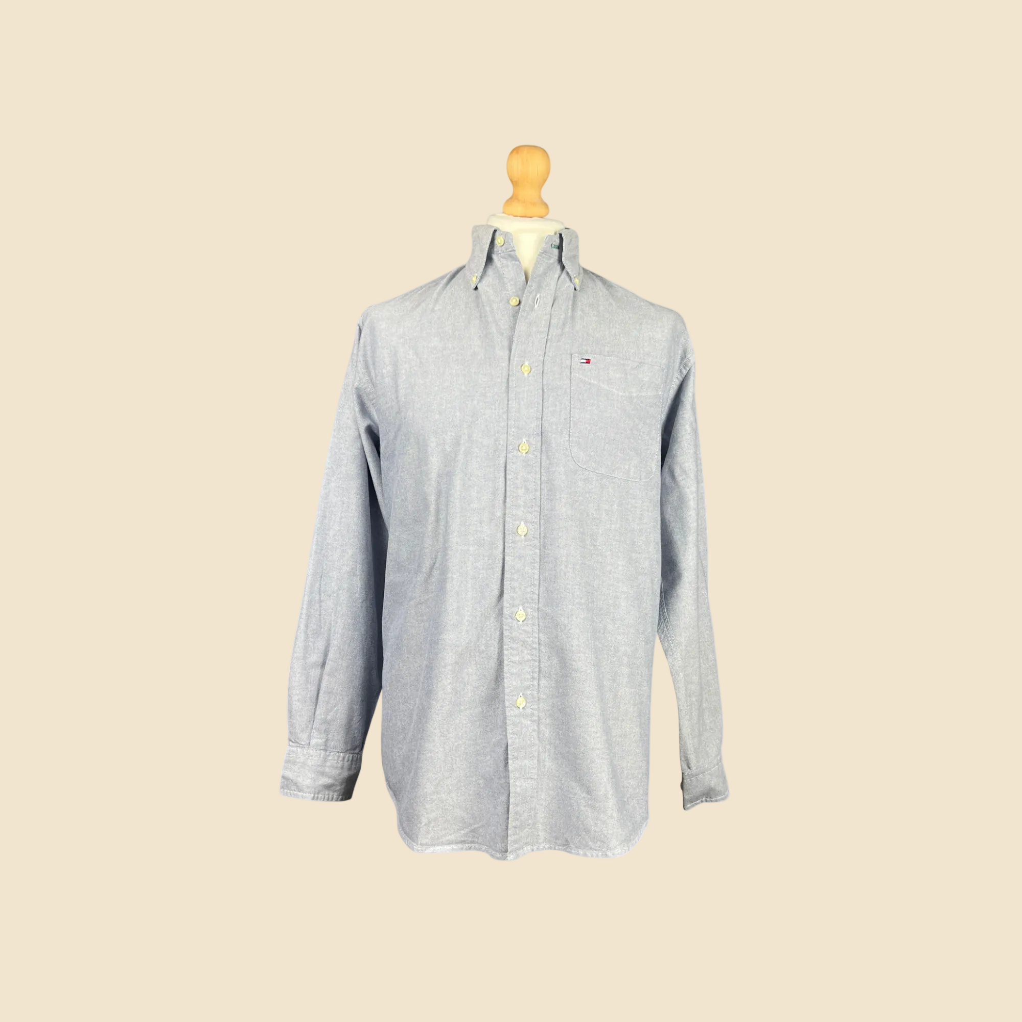 Chemise TOMMY HILFIGER bleu chiné - Taille S