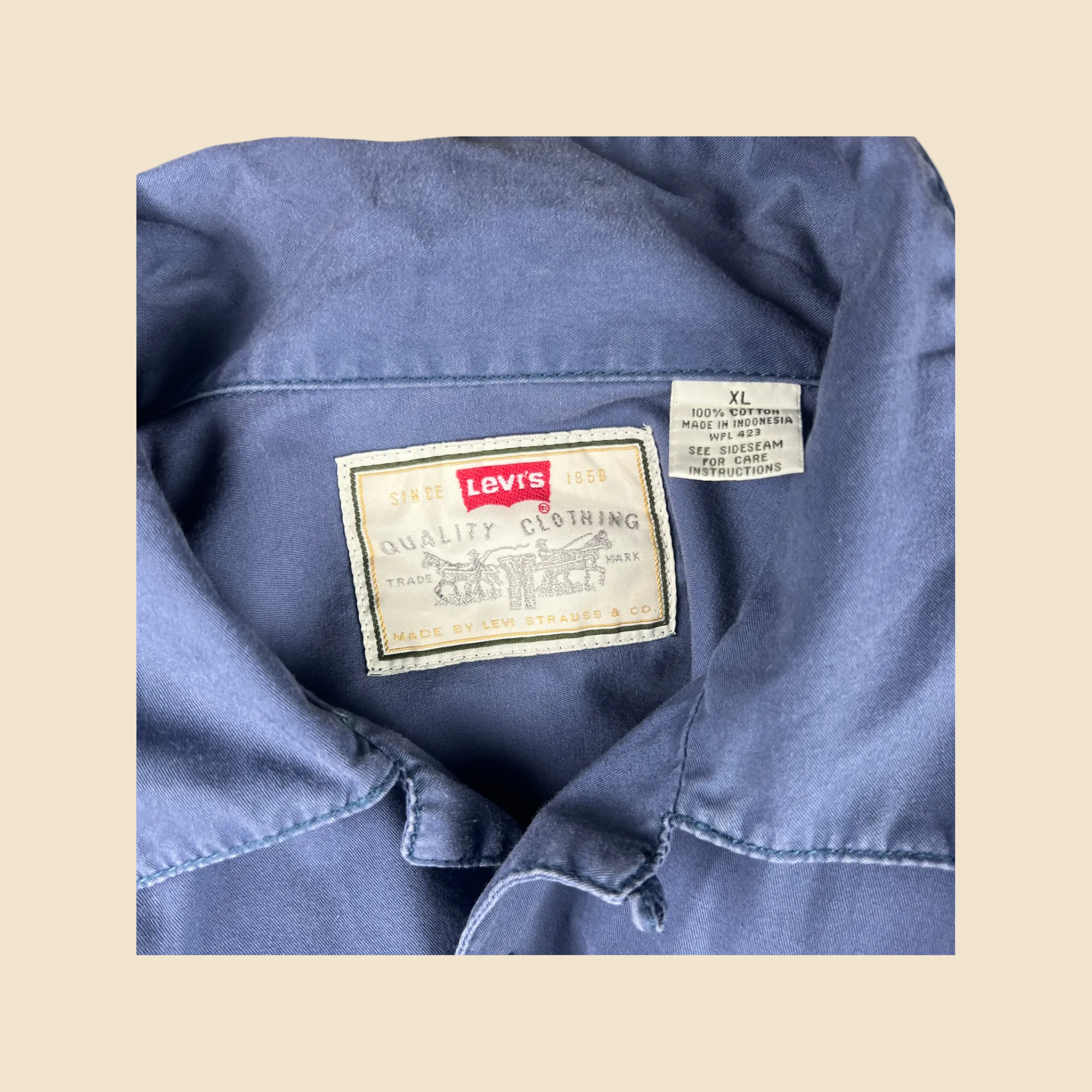 Chemise LEVI'S Vintage bleu - Taille XL