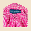 Chemise RALPH LAUREN Custom Fit vichy rose - Taille S