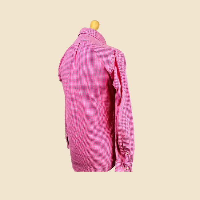 Chemise RALPH LAUREN Custom Fit vichy rose - Taille S