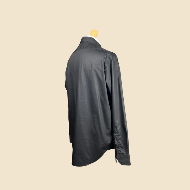 HUGO BOSS Easy Iron Black Shirt - Size 44