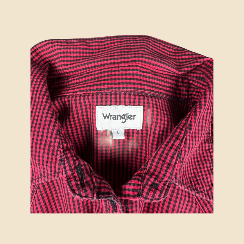 Chemise WRANGLER rouge & noire - Taille L