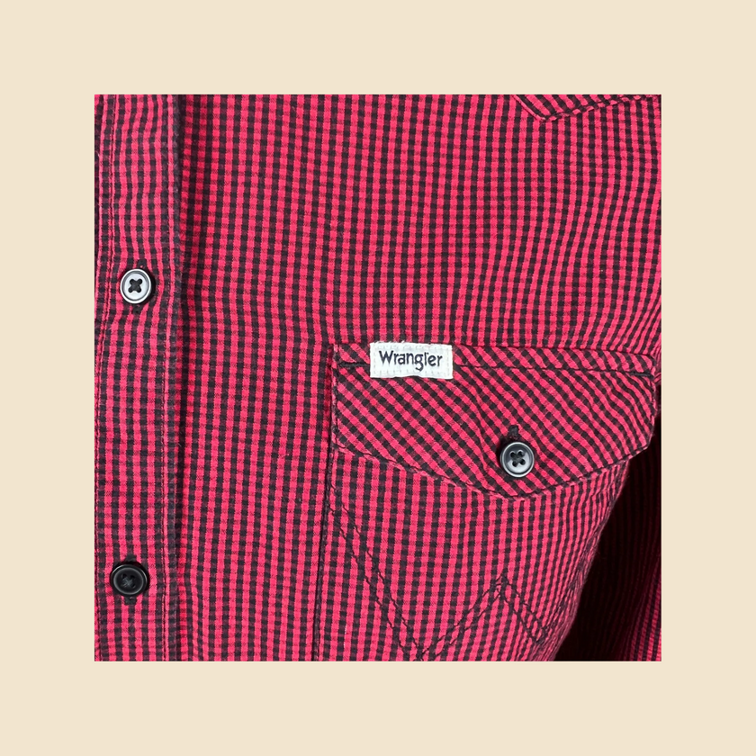 Chemise WRANGLER rouge & noire - Taille L