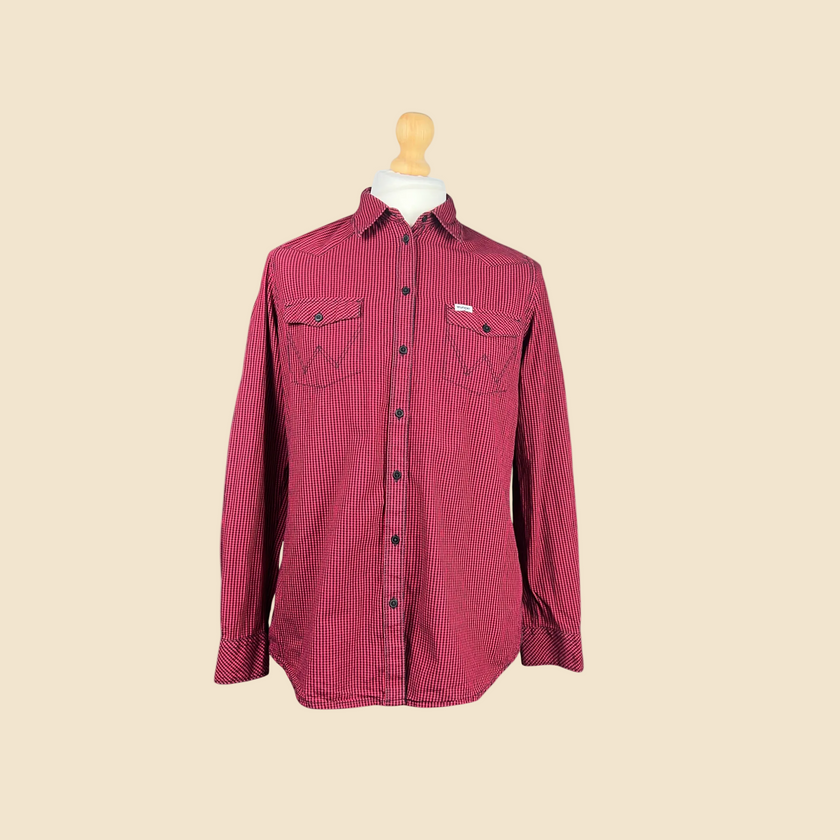 Chemise WRANGLER rouge & noire - Taille L
