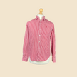 Chemise RALPH LAUREN rouge rayée blanche - Taille L